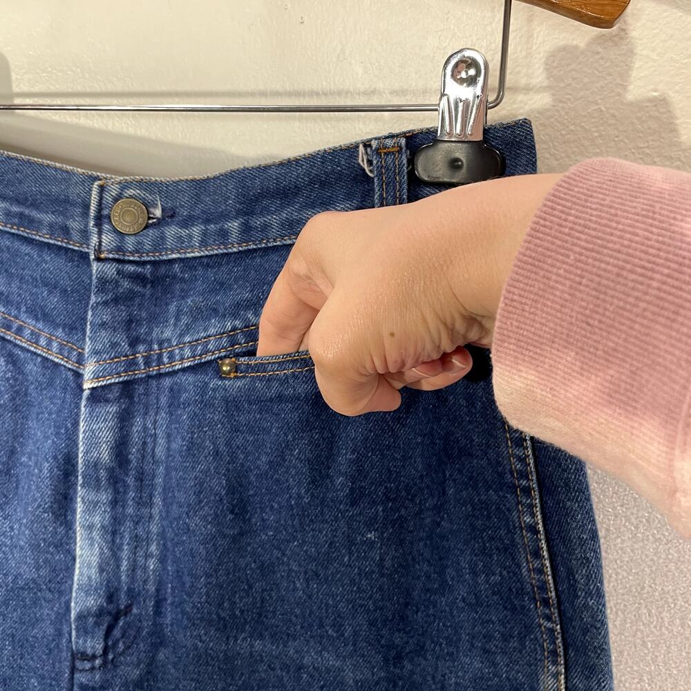 Levis Misses Size 16 Jeans Vintage 80s Made in USA High Rise High Waist Western - Picture 10 of 13